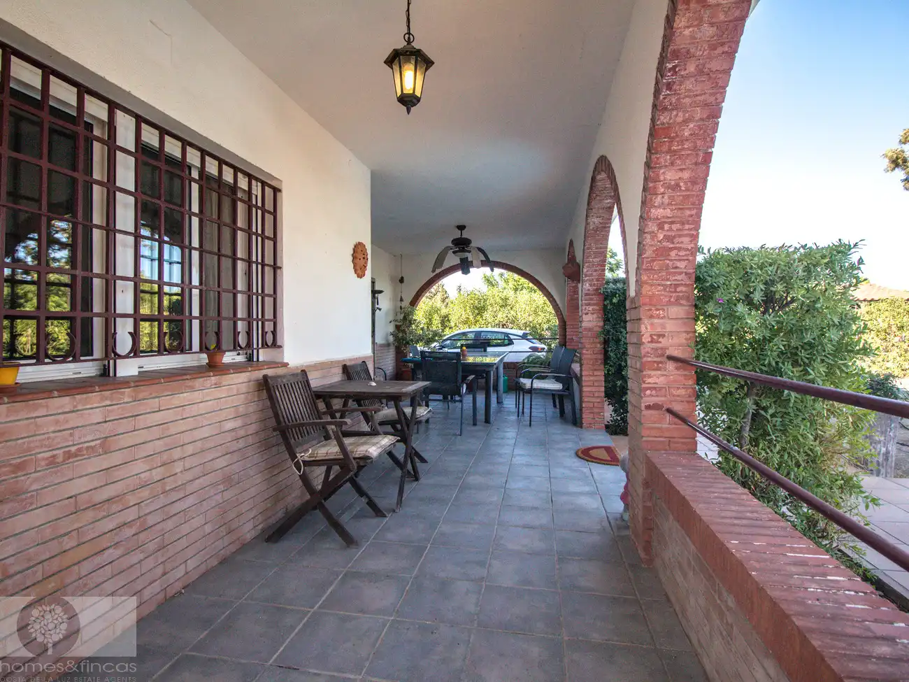 Terraza de Finca rústica en venta en Cartaya con Jardín privado, Piscina y Amueblado