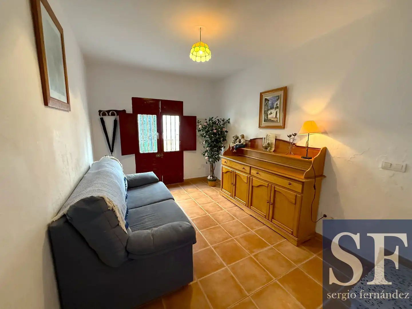 Sala de estar de Casa adosada en venta en Cómpeta