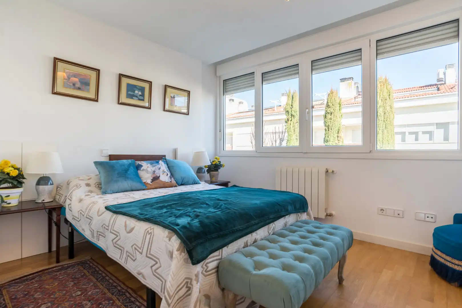Dormitori de Casa adosada en venda en San Agustín del Guadalix amb Aire condicionat, Calefacció i Jardí privat