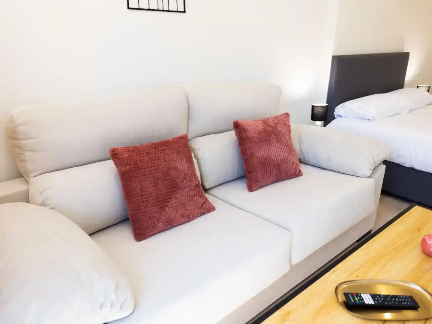 Sala de estar de Apartamento de alquiler en Madrid con Aire acondicionado y Amueblado