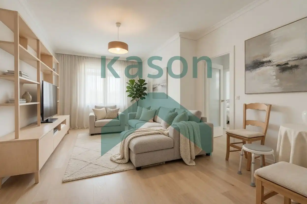 Sala de estar de Piso en venta en  Madrid Capital con Calefacción y Terraza