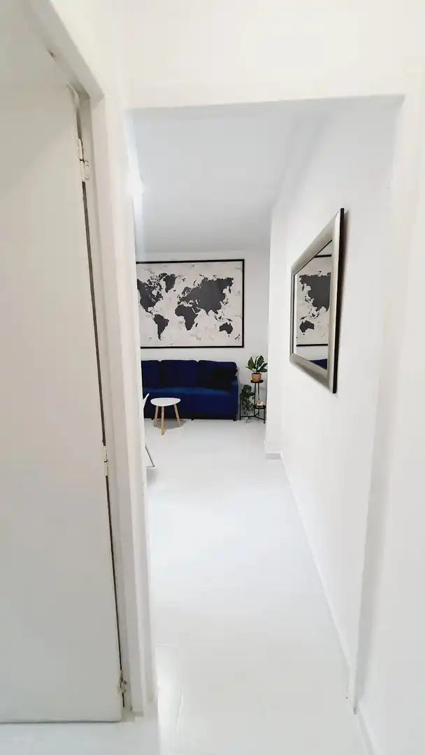 Living room of Flat for rent in Madrid  with Air Conditioner, Furnished and Washing machine