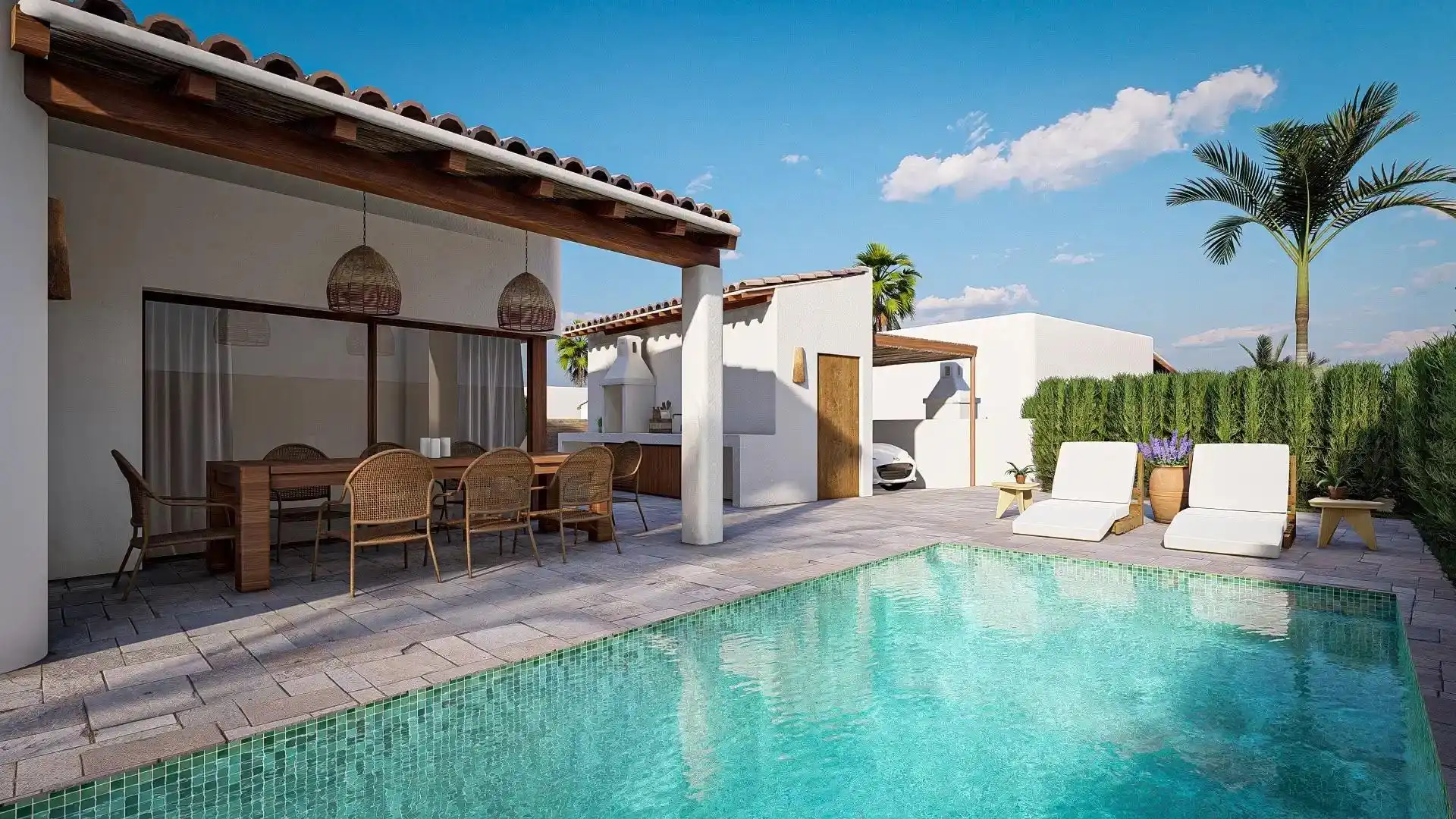 Terraza de Casa o chalet en venta en L'Alfàs del Pi con Aire acondicionado, Jardín privado y Terraza