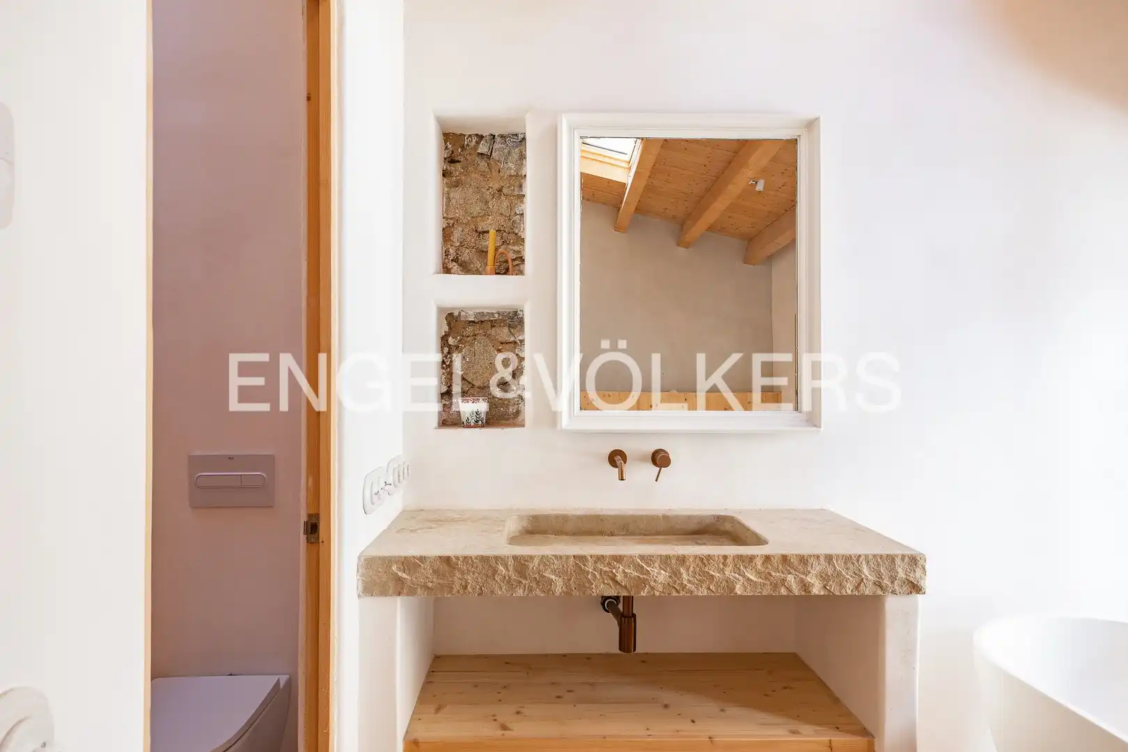 Bathroom of Houses for rent in Sant Pol de Mar  with Air Conditioner, Heating and Parquet flooring