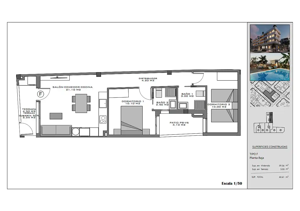 Apartament amb terrassa en venda a Santa Pola ciudad, imagen 9