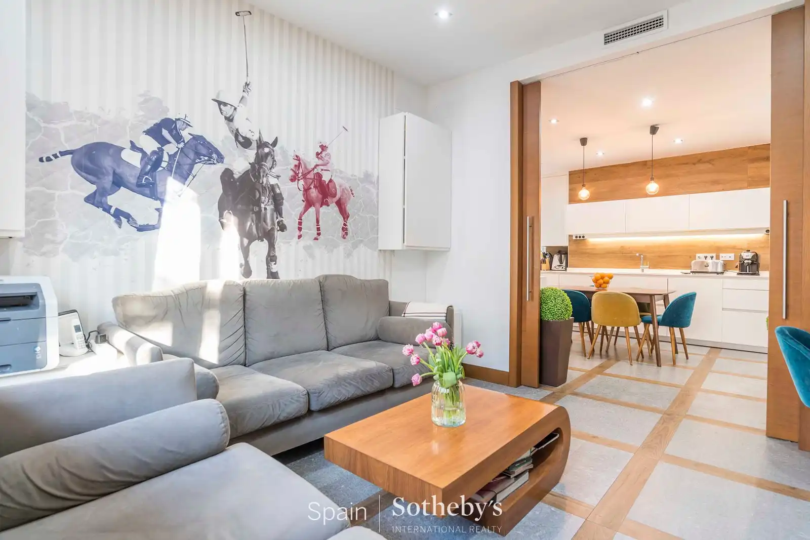 Wohnzimmer von Wohnungen zum Verkauf in Madrid mit Klimaanlage, Heizung und Terrasse