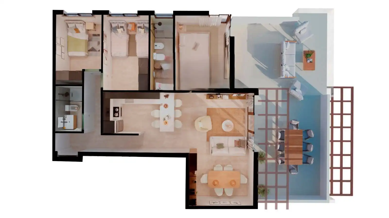 Apartment mit Pool zum Verkauf in Las Salinas, imagen 2