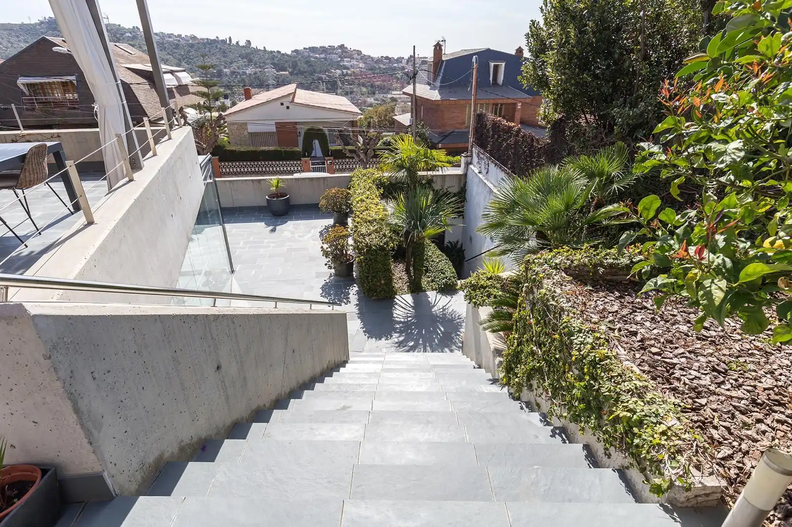 Terraza de Casa o chalet de alquiler en Sant Just Desvern con Aire acondicionado, Calefacción y Jardín privado
