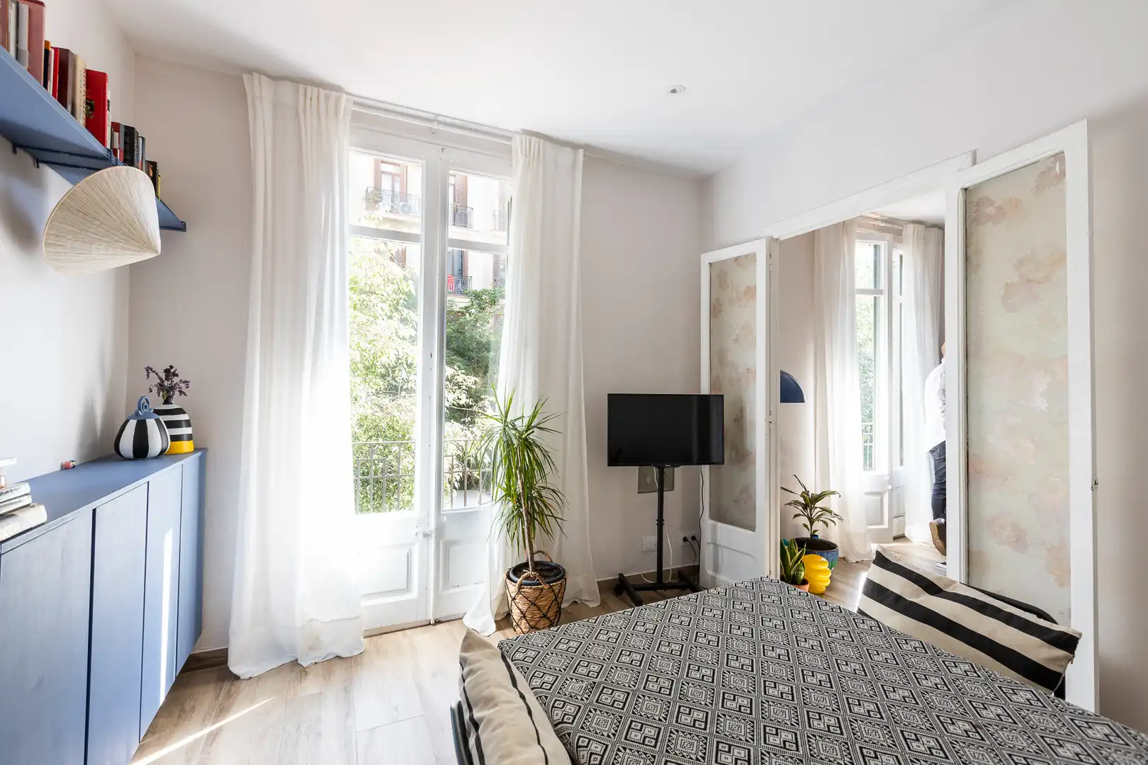 Schlafzimmer von Wohnung zum Verkauf in Barcelona mit Balkon
