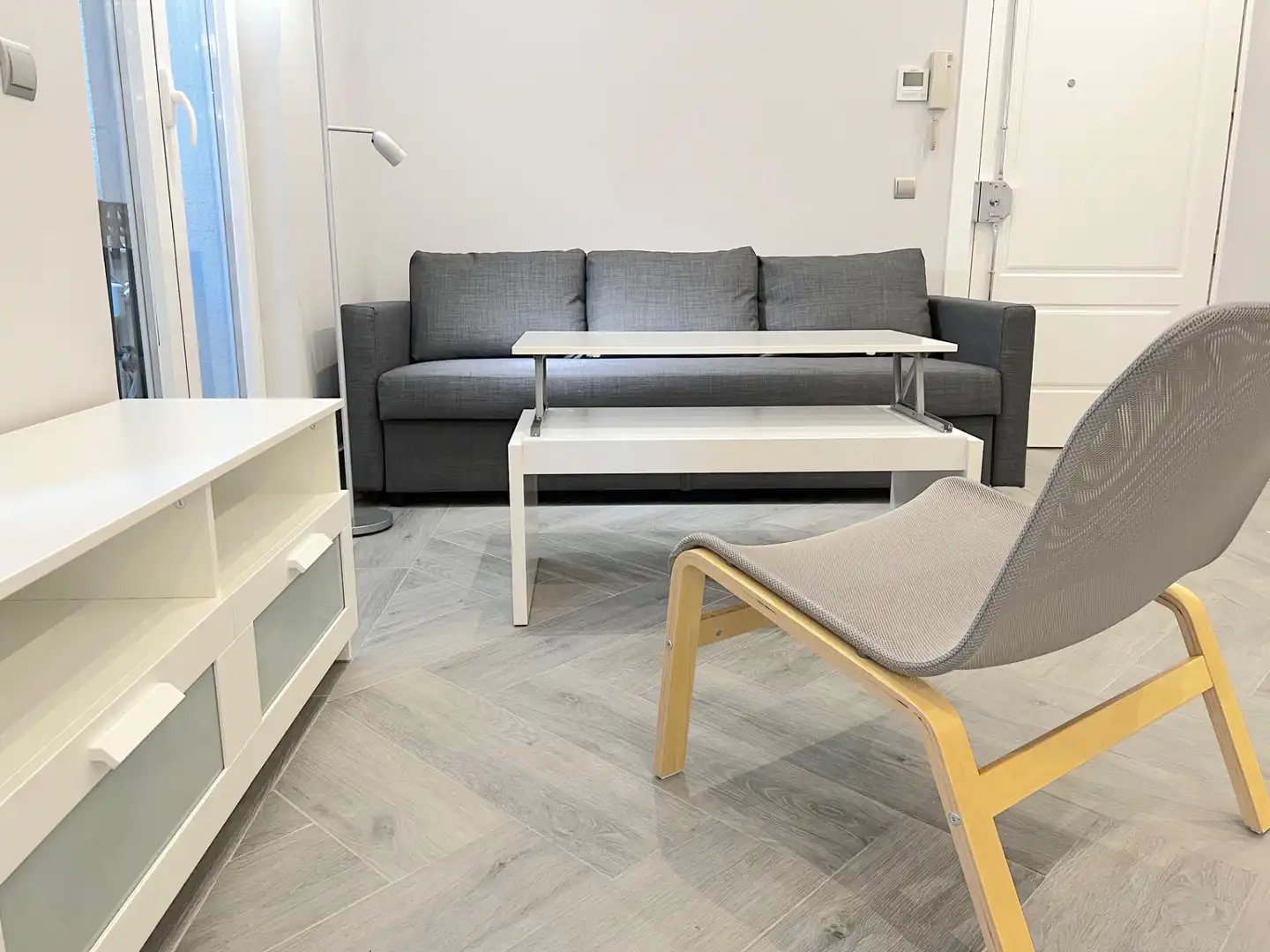 Living room of Flat for rent in Barrio de Salamanca