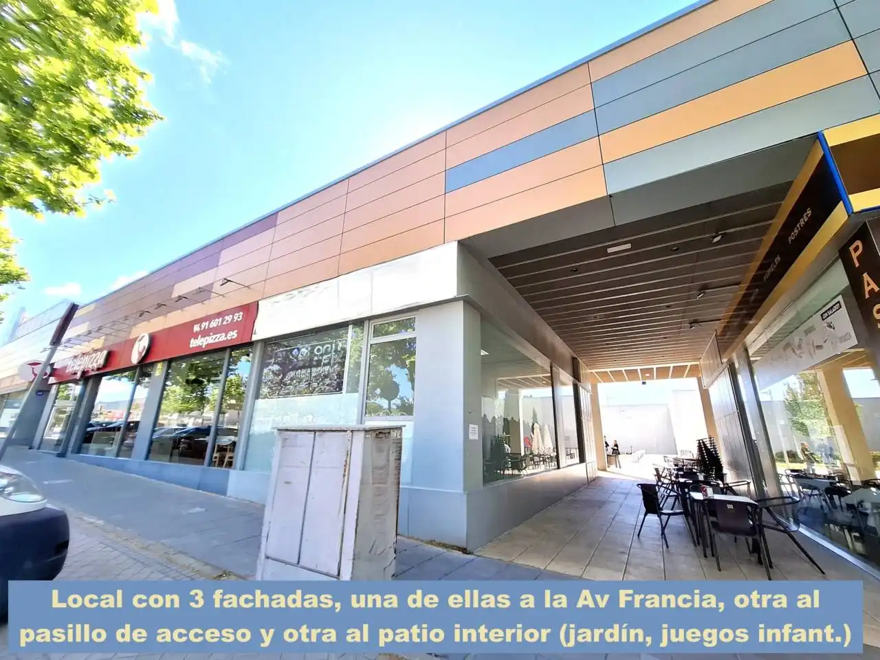 Vista exterior de Local de alquiler en Arroyomolinos (Madrid) con Alarma