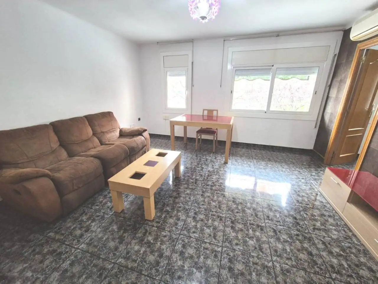 Sala de estar de Piso en venta en Badalona con Aire acondicionado