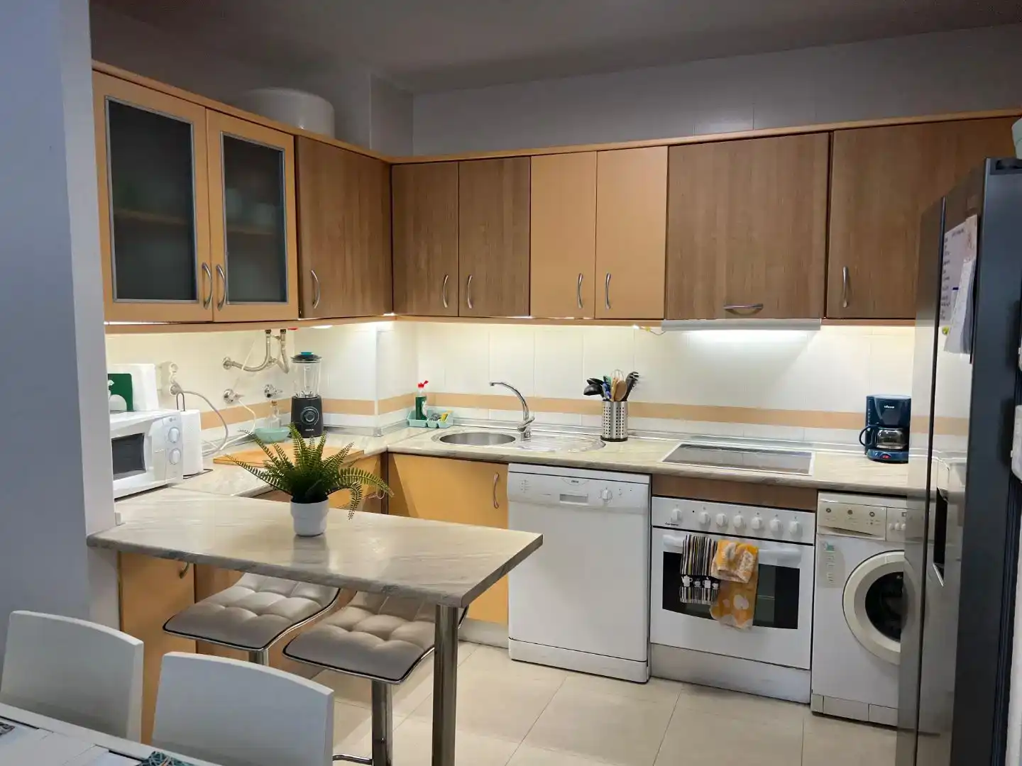 Kitchen of Flat for rent in El Ejido  with Air Conditioner, Swimming Pool and Balcony