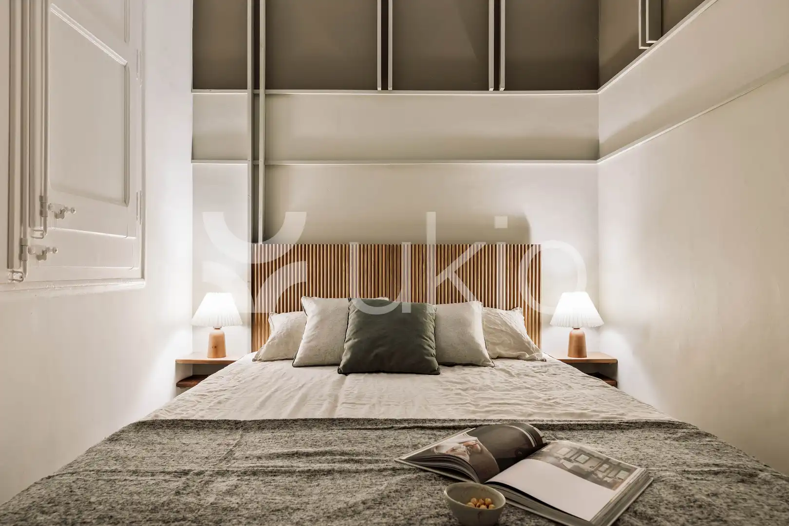 Habitación de Apartamento de alquiler en Barcelona con Aire acondicionado, Calefacción y Amueblado