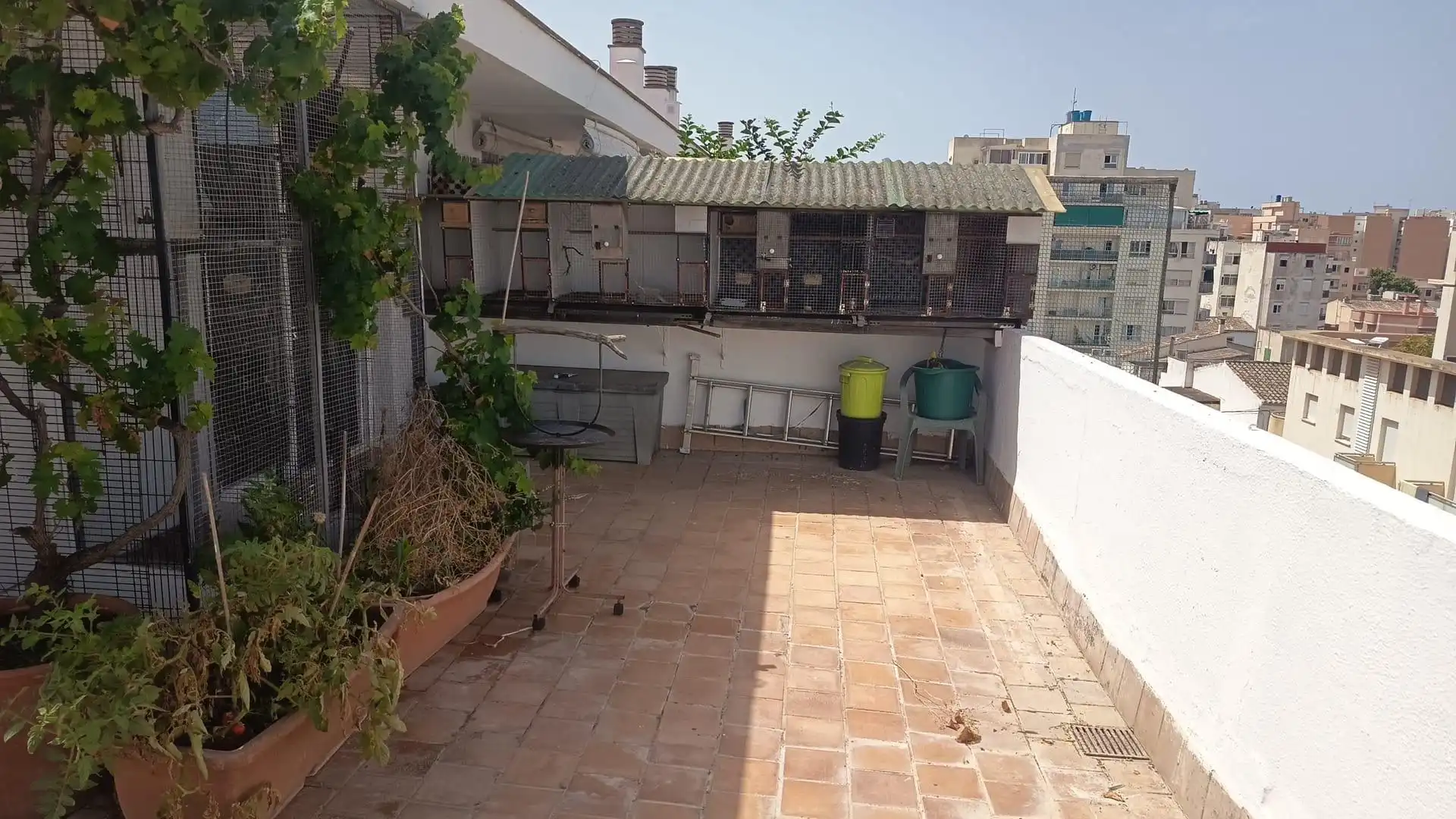 Terrasse von Dachboden zum Verkauf in  Palma de Mallorca mit Terrasse, Möbliert und Ofen