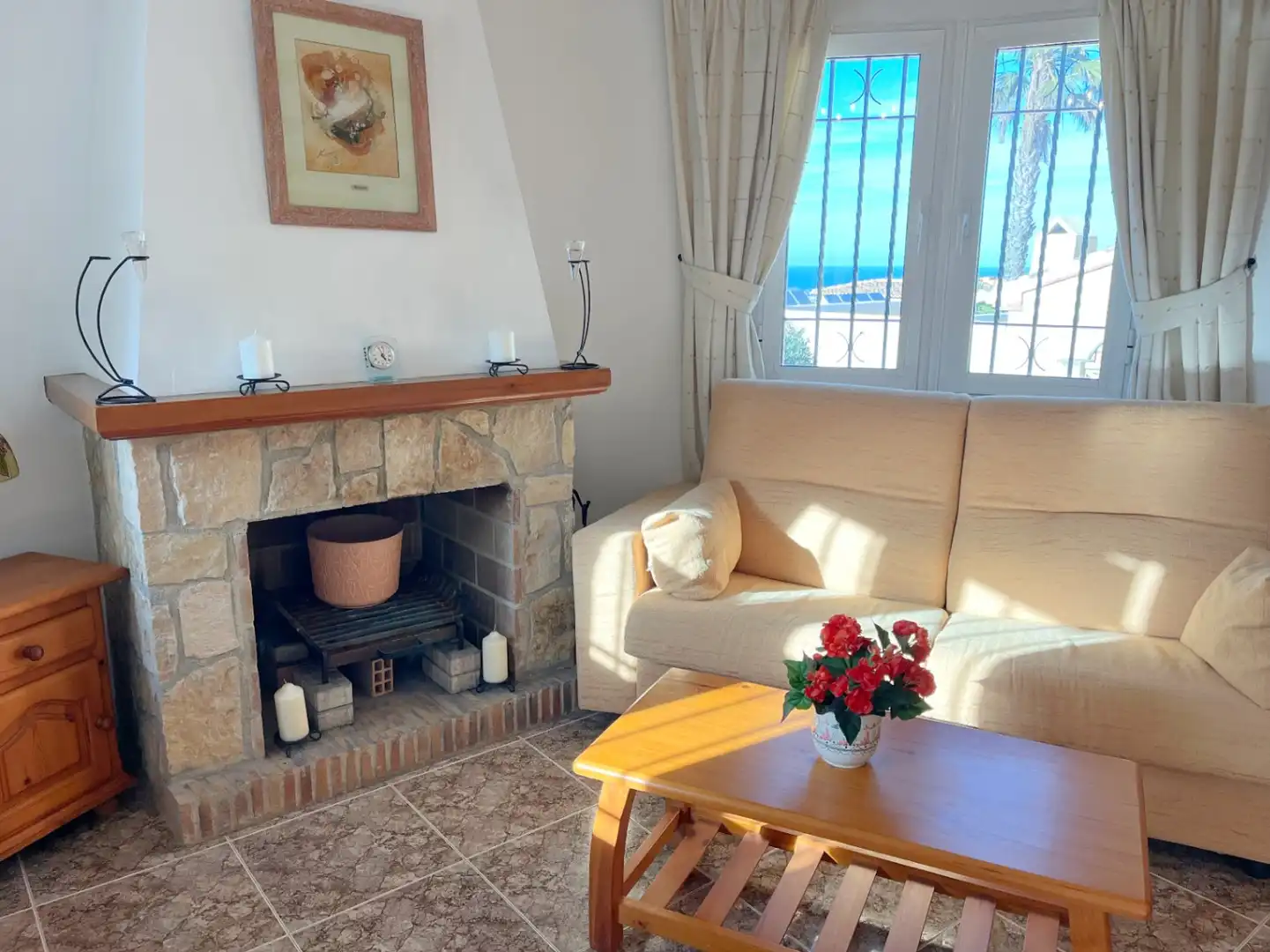 Living room of Houses for sale in El Ràfol d'Almúnia  with Air Conditioner, Heating and Terrace