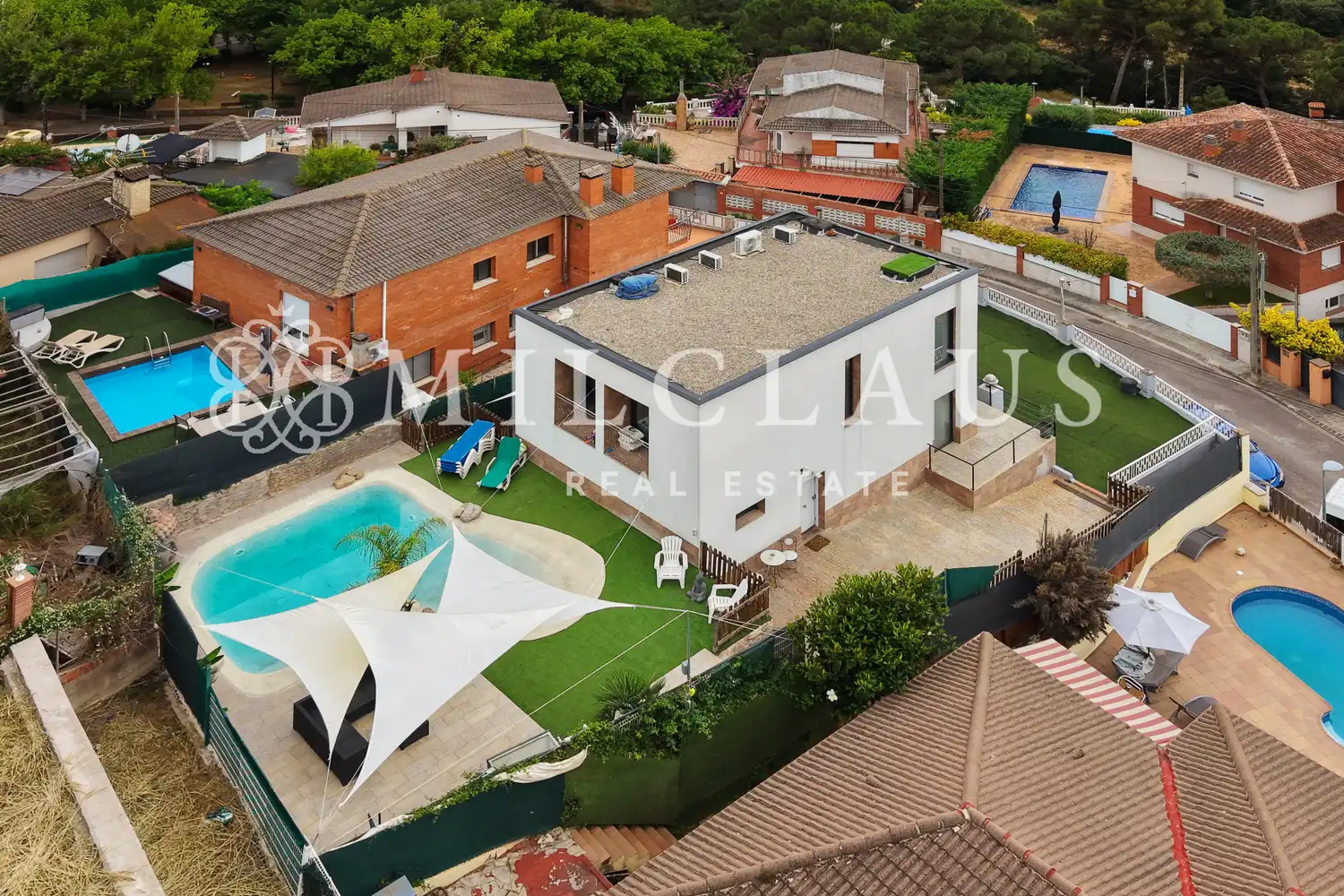 Außenansicht von Haus oder Chalet zum Verkauf in Lliçà d'Amunt mit Klimaanlage, Heizung und Privatgarten