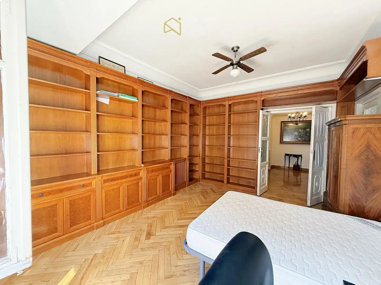 Bedroom of Flat for rent in Madrid  with Heating, Parquet flooring and Furnished