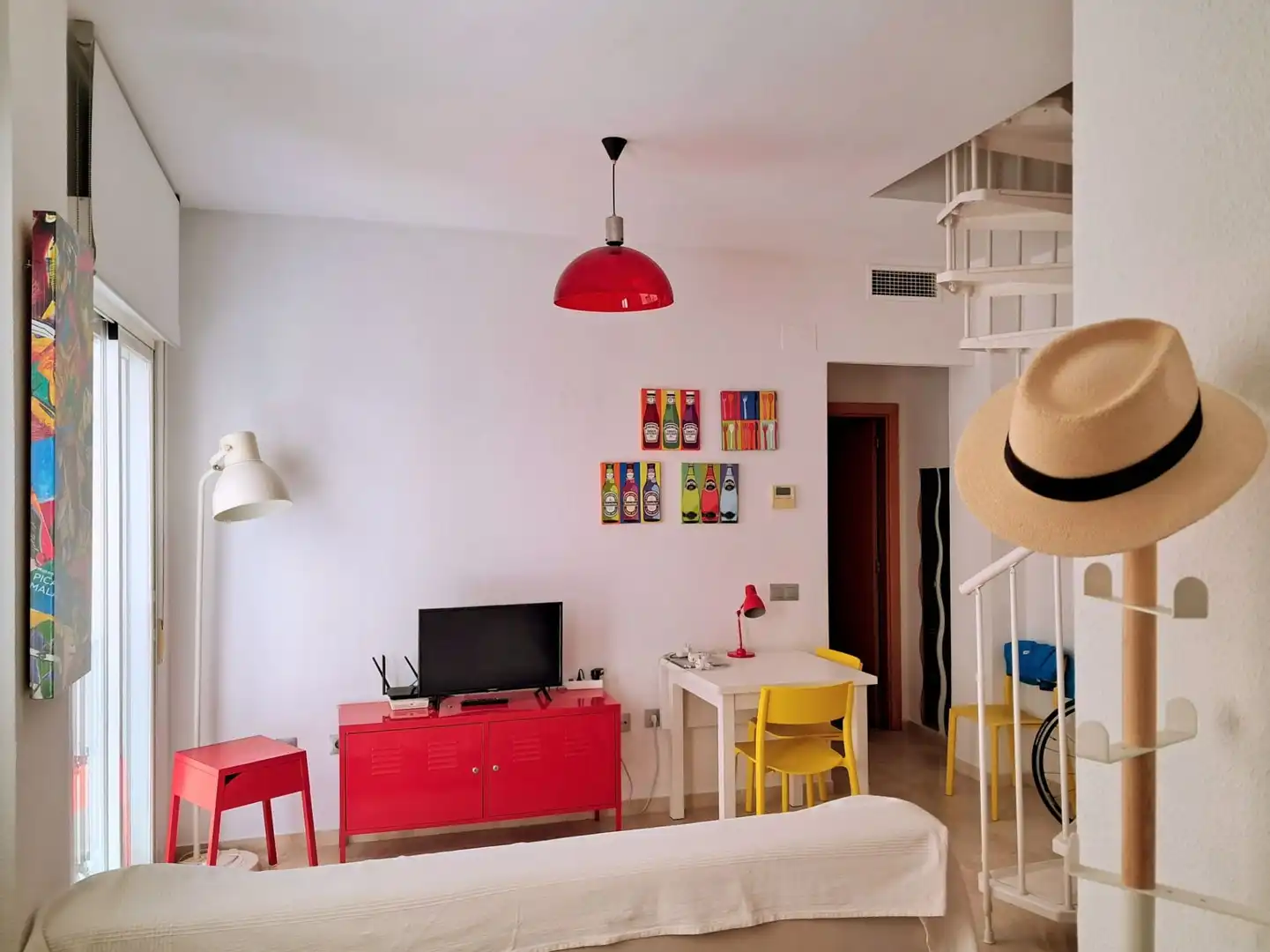Sala de estar de Ático en venta en Málaga con Aire acondicionado, Terraza y Amueblado