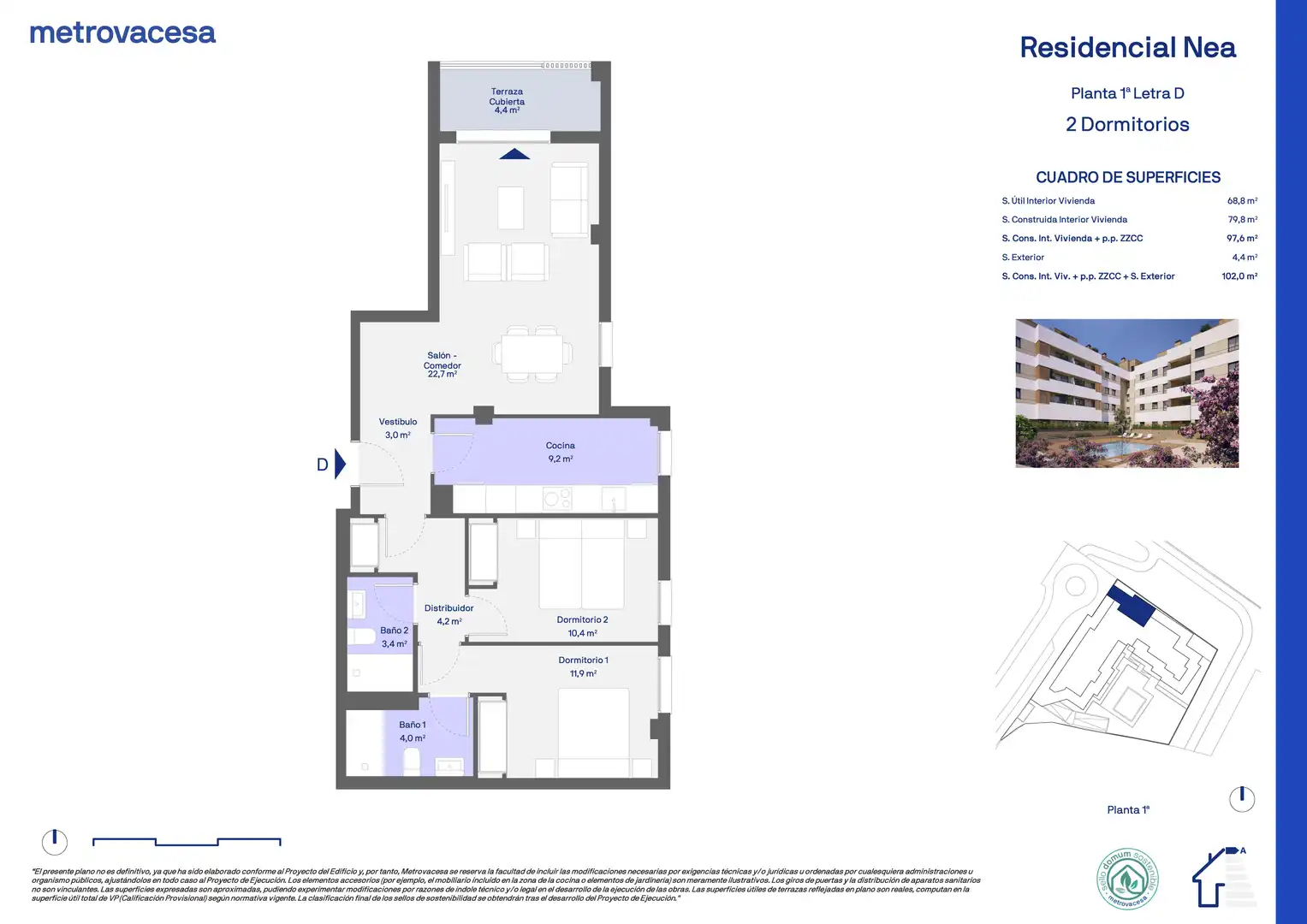 Neubau-Wohnung zum Verkauf in Parcela R, Vaqueros la Estrecha, imagen 2