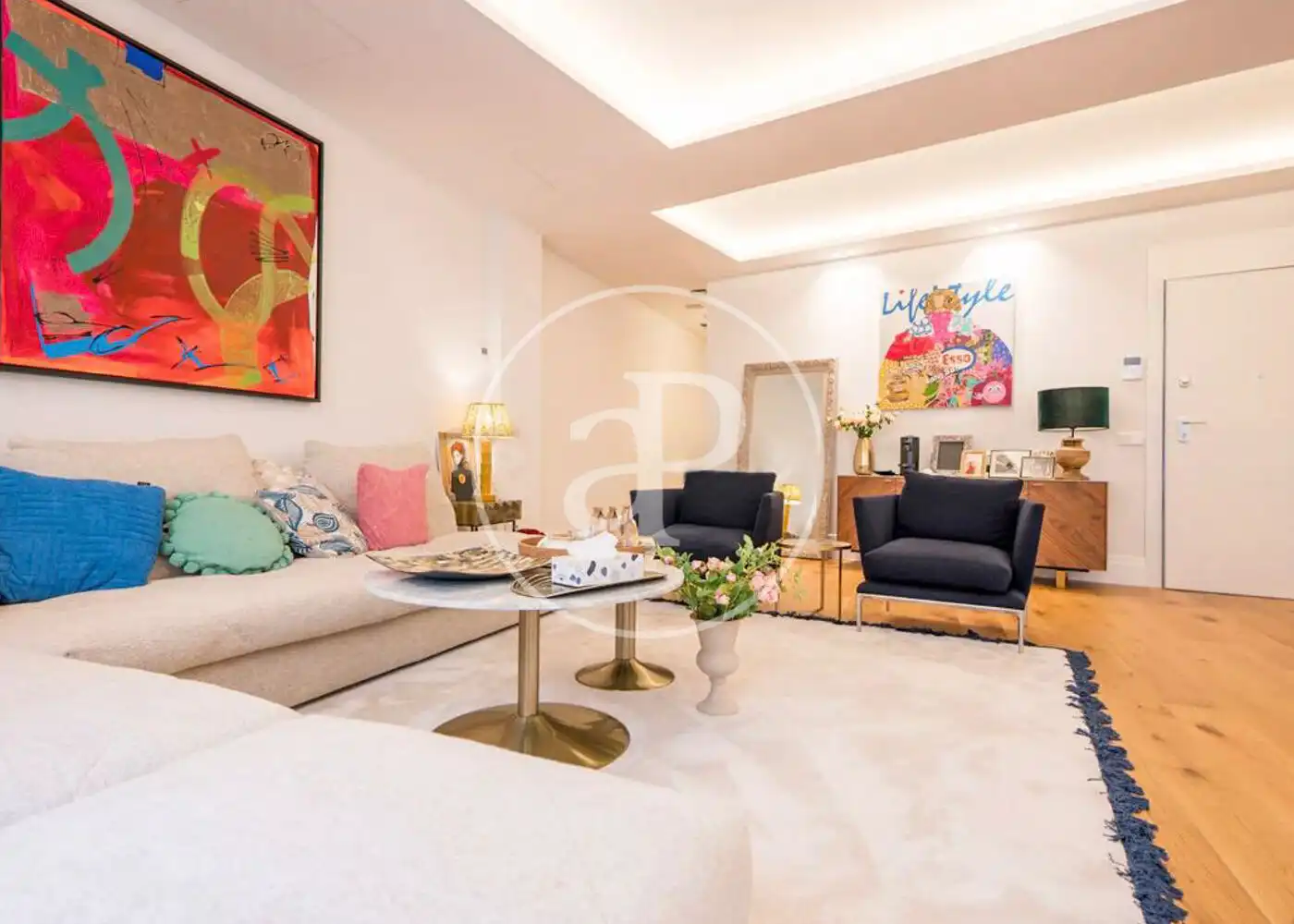 Sala de estar de Piso en venta en Madrid con Aire acondicionado, Calefacción y Amueblado