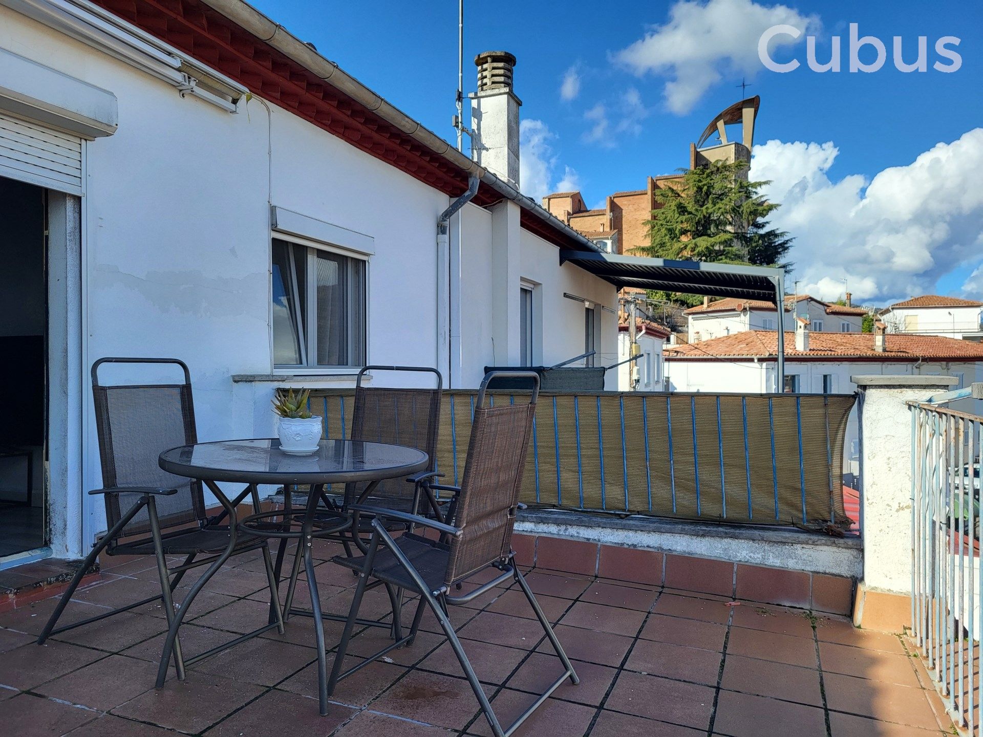 Terrace of Single-family semi-detached for sale in Olot  with Heating, Terrace and Storage room
