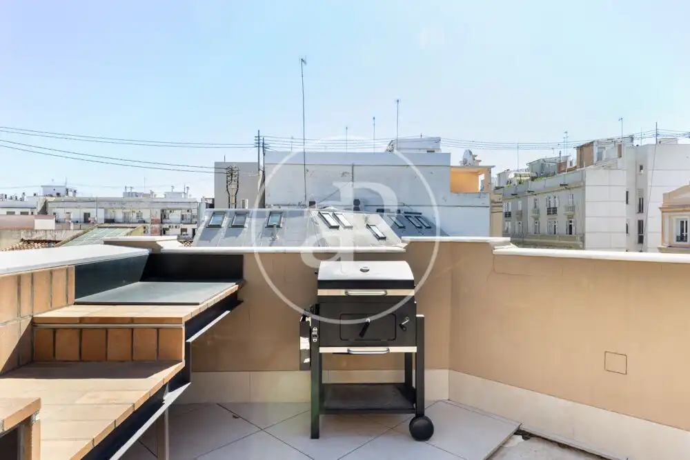 Terrace of Attic for rent in Valencia  with Air Conditioner, Heating and Terrace