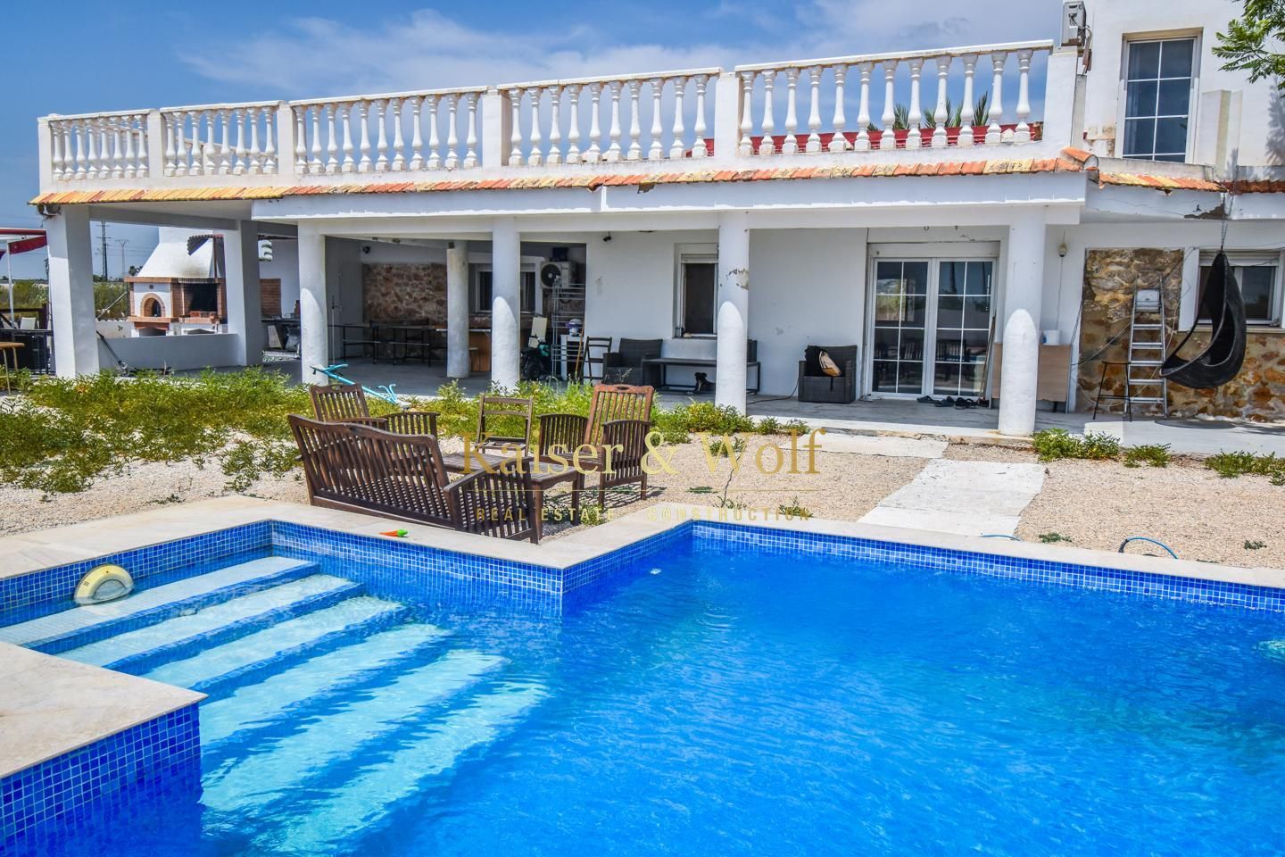 Swimming pool of Country house for sale in Crevillent  with Private garden, Terrace and Swimming Pool
