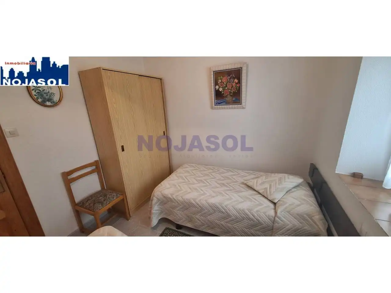 Dormitori de Casa o xalet de lloguer en Noja amb Jardí privat, Terrassa i Moblat
