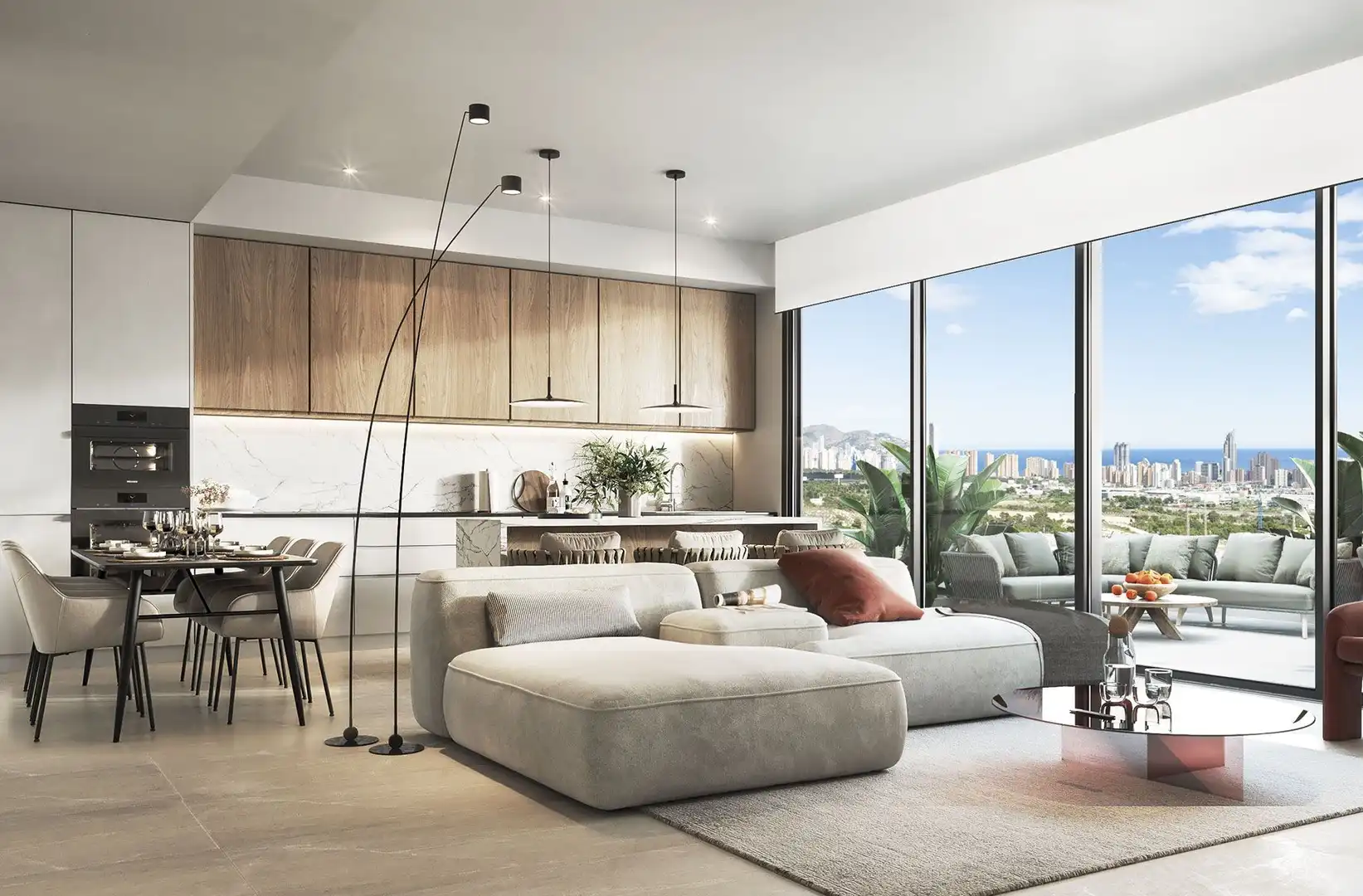 Apartament amb piscina en venda a Balcón de Finestrat - Terra Marina, imagen 3