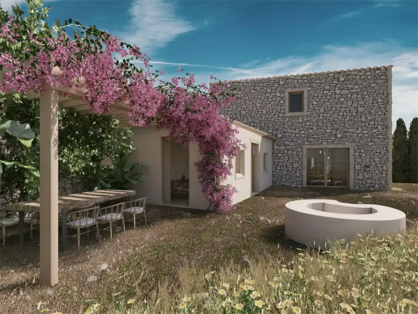 Garden of Flat for sale in Binissalem