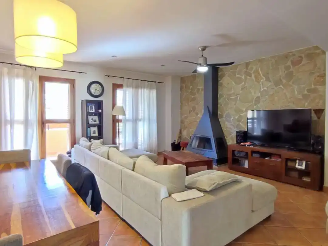Wohnzimmer von Wohnung zum Verkauf in Tavernes de la Valldigna mit Klimaanlage und Balkon