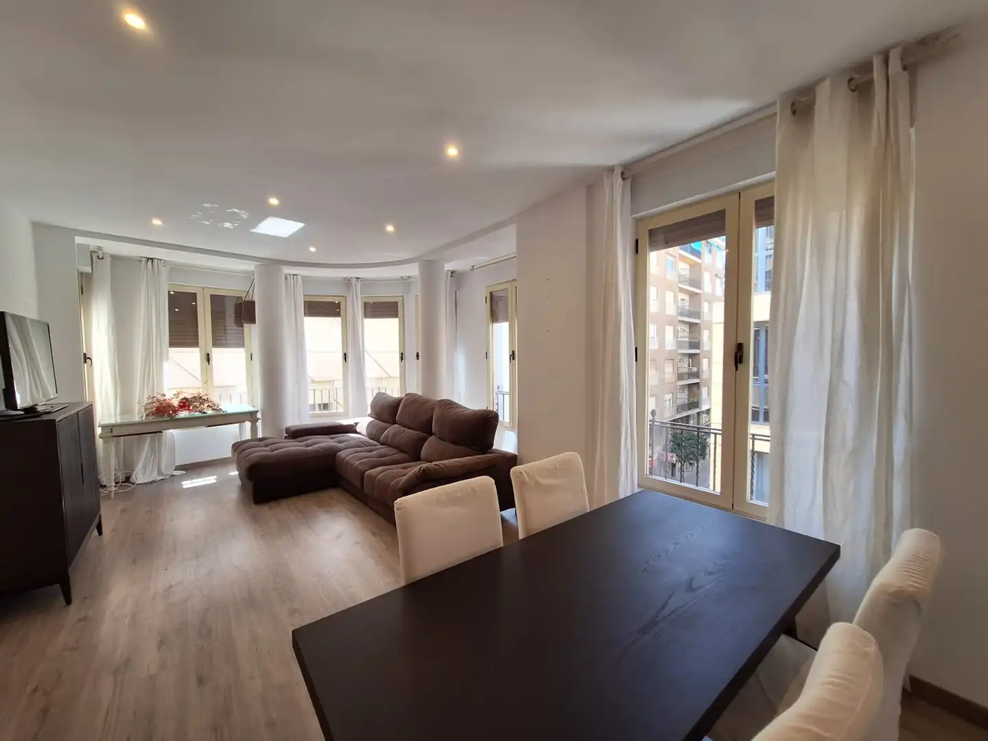 Living room of Flat for rent in Elche / Elx  with Air Conditioner, Heating and Furnished