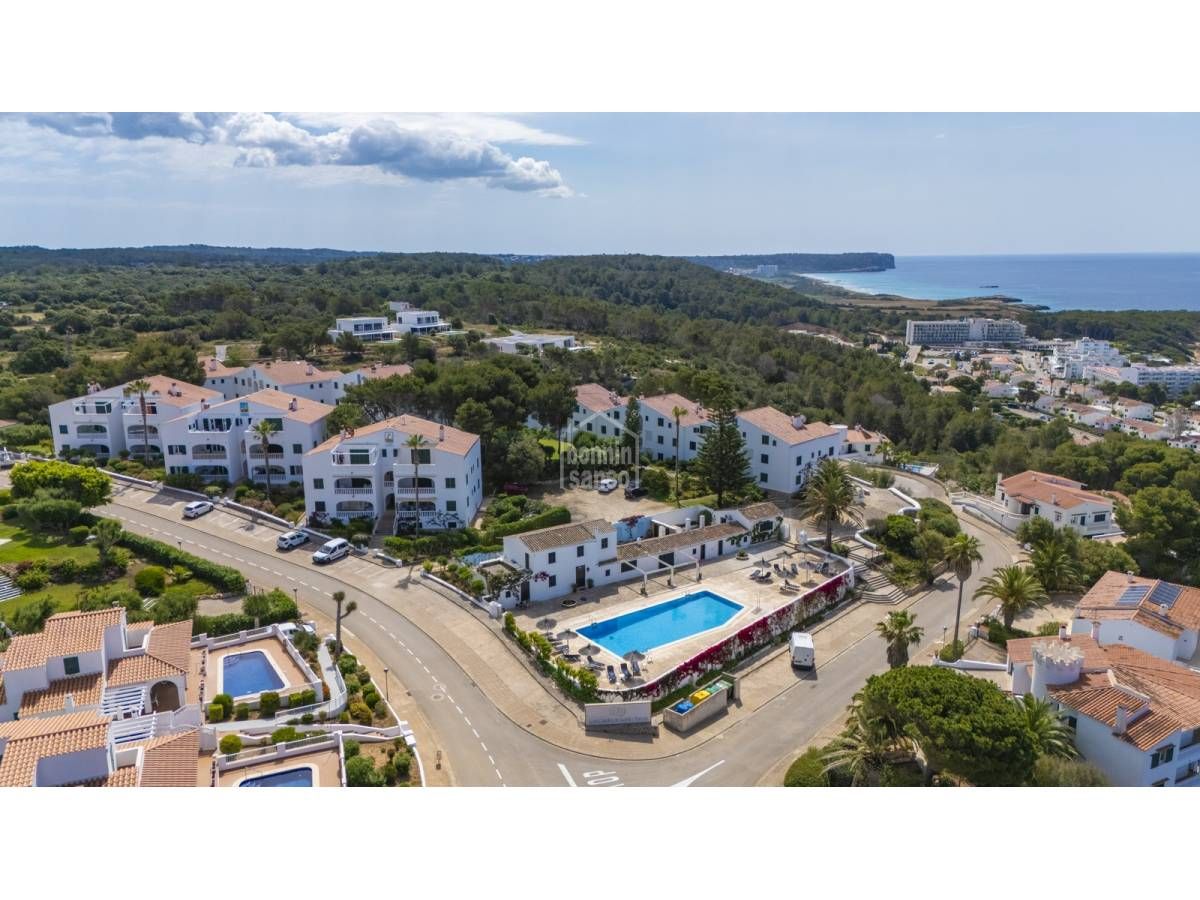 Vista exterior de Apartamento en venta en Es Migjorn Gran con Jardín privado, Terraza y Piscina