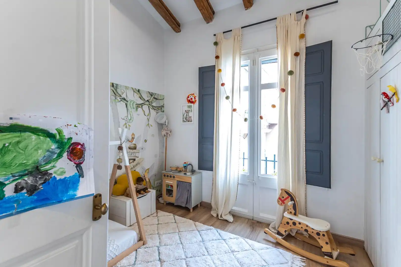 Bedroom of Houses for sale in Molins de Rei  with Air Conditioner, Heating and Parquet flooring