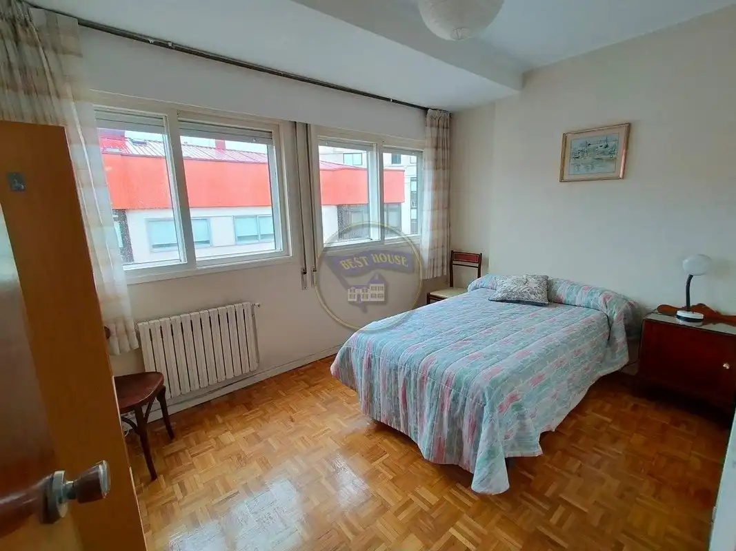 Bedroom of Flat for rent in Vigo   with Heating, Parquet flooring and Terrace