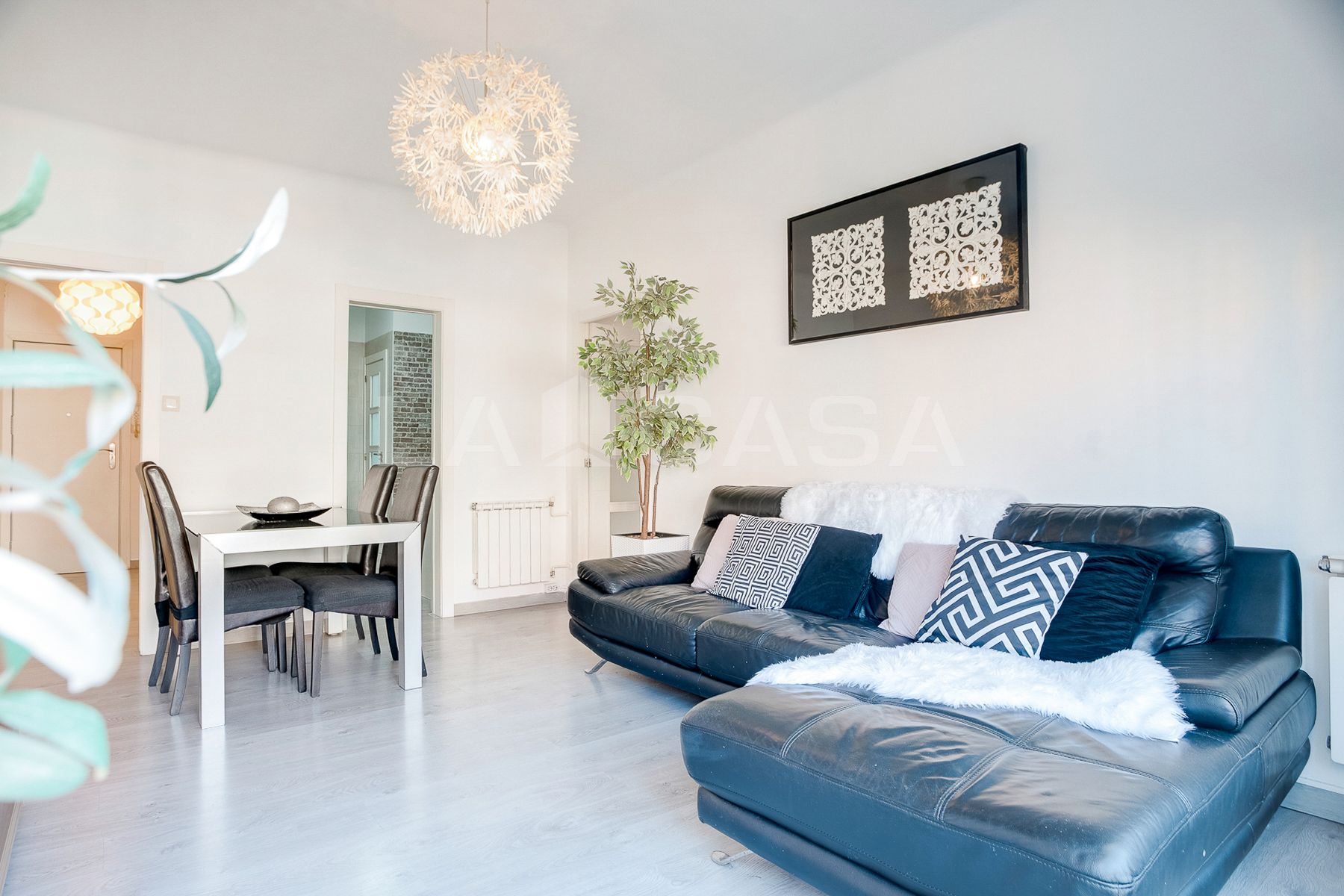 Sala d'estar de Pis en venda en Badalona amb Calefacció i Balcó