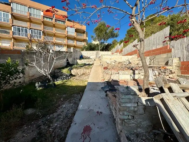 Außenansicht von Erdgeschoss zum Verkauf in Cullera mit Klimaanlage, Heizung und Privatgarten