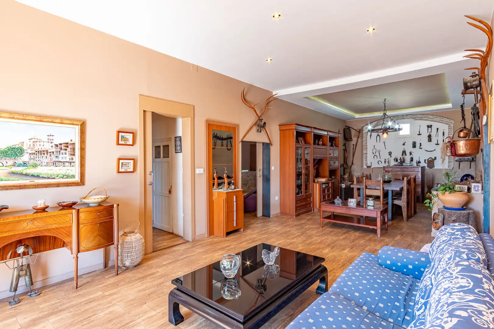 Sala de estar de Casa o chalet en venta en Verges con Aire acondicionado, Jardín privado y Piscina