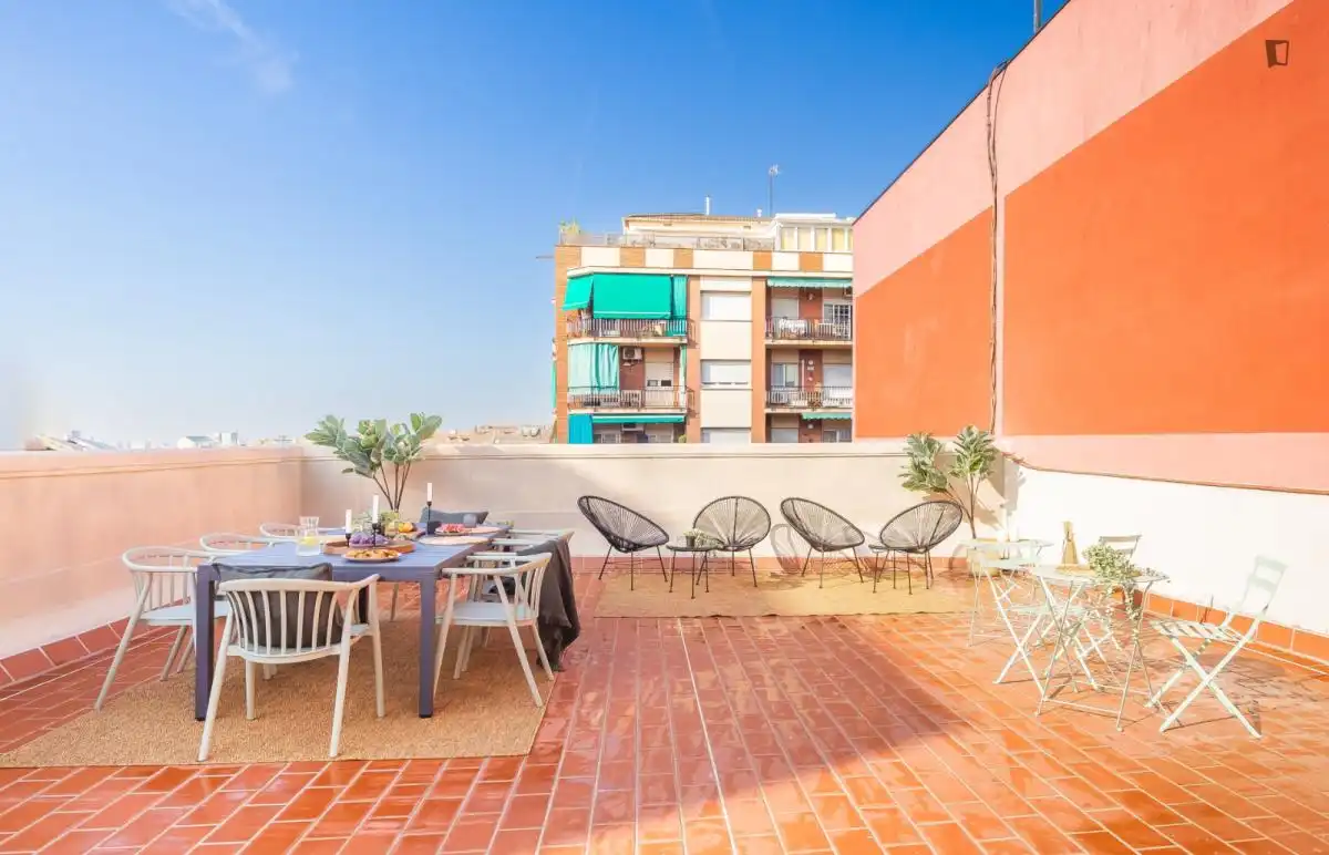 Terrassa de Casa o xalet per a compartir en Gràcia