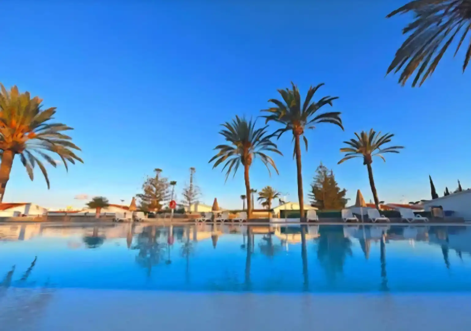 Schwimmbecken von Haus oder Chalet zum Verkauf in San Bartolomé de Tirajana mit Privatgarten, Terrasse und Möbliert
