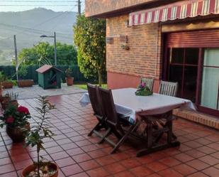 Terrace of Single-family semi-detached for sale in Oviedo   with Heating, Private garden and Parquet flooring