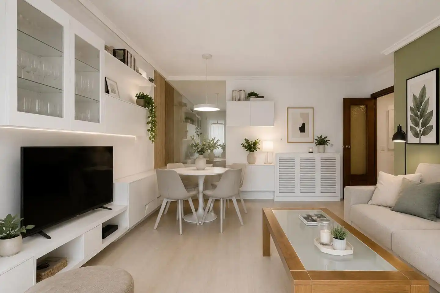 Living room of Flat for sale in San Sebastián de los Reyes  with Heating, Parquet flooring and Terrace