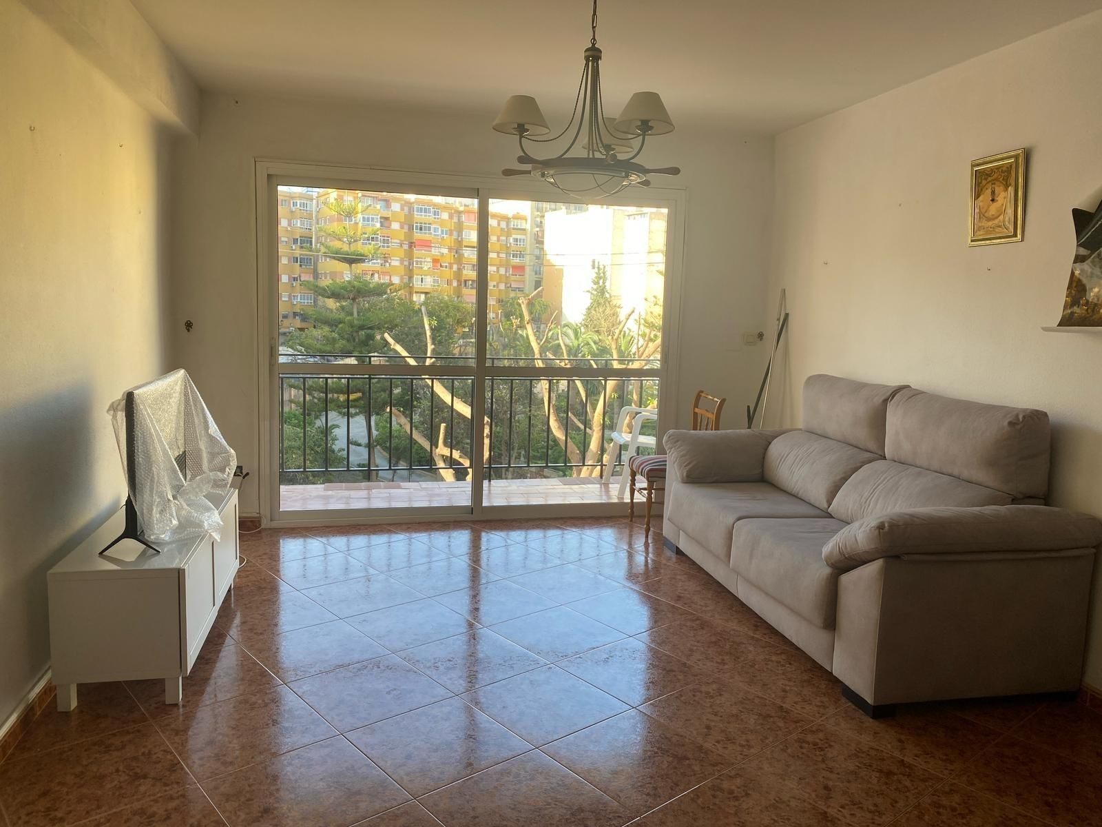 Sala d'estar de Pis per a compartir en Málaga Capital amb Terrassa i Balcó