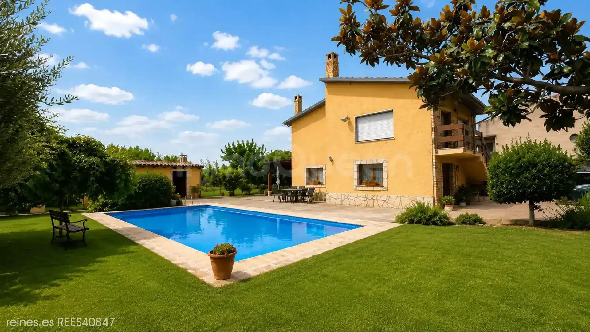Piscina de Casa o xalet en venda en San Mateo de Gállego amb Calefacció, Jardí privat i Terrassa