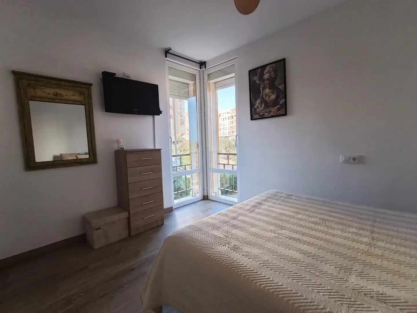 Bedroom of Flat for rent in El Ejido  with Private garden, Furnished and Community pool