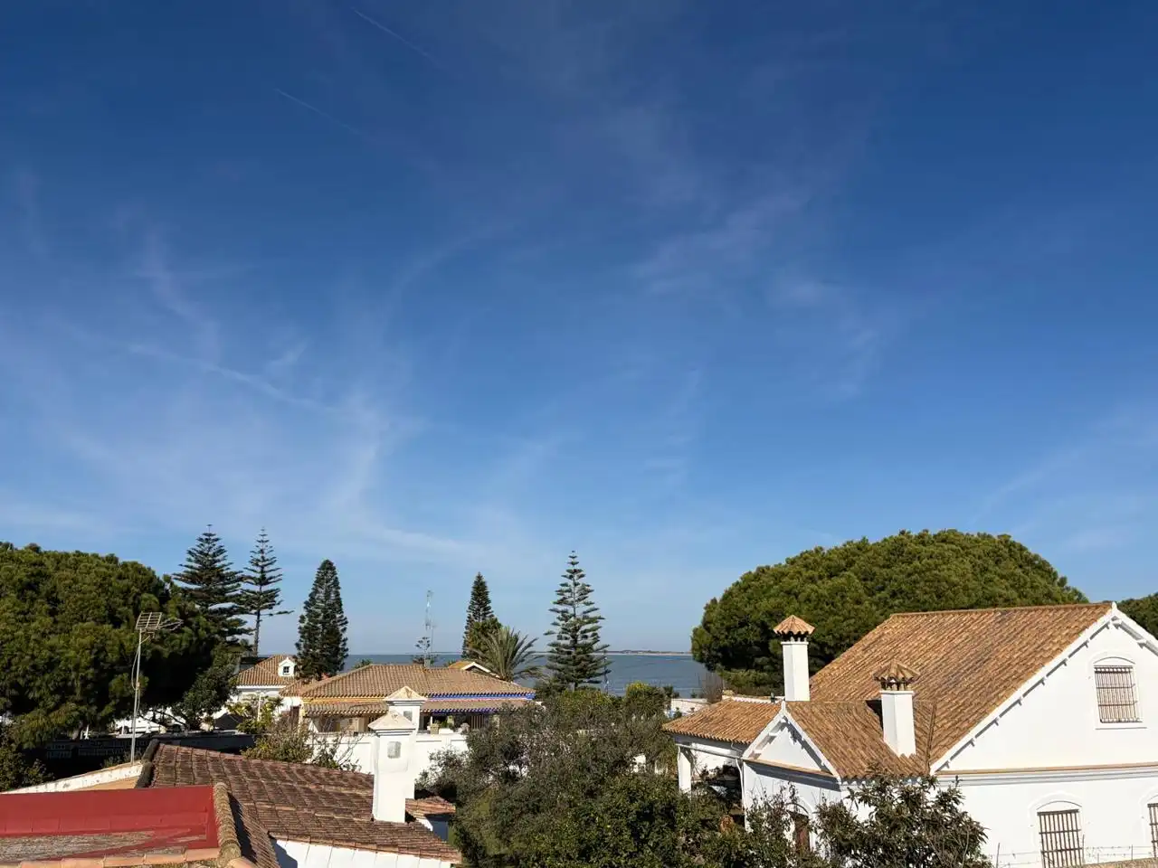 Vista exterior de Casa o chalet en venta en Chipiona con Aire acondicionado, Jardín privado y Piscina