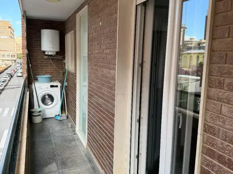 Balcony of Flat for rent in Elda  with Air Conditioner, Parquet flooring and Furnished