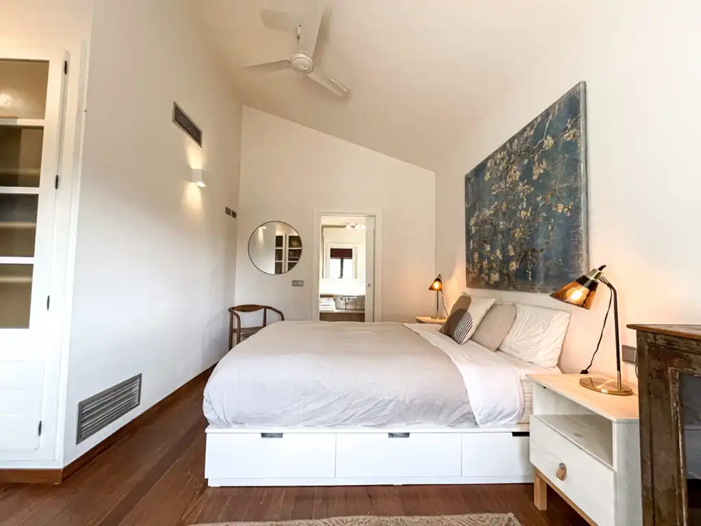 Habitación de Casa o chalet de alquiler en Sant Martí de Llémena con Aire acondicionado, Jardín privado y Trastero