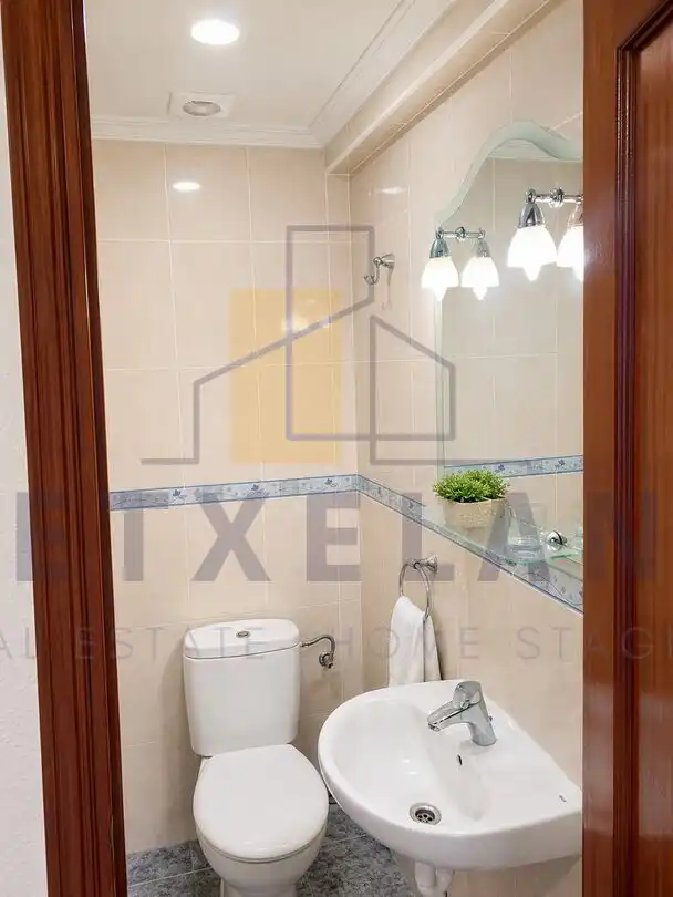 Badezimmer von Wohnung zum Verkauf in Elgeta mit Heizung